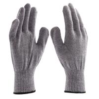 Перчатки трикотажные, акрил, серое мулине, оверлок Сибртех