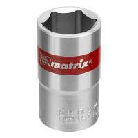 Головка торцевая, 16 мм, шестигранная, CrV, под квадрат 1/2, хромированная Matrix купить в Москве с доставкой по всей России | ProtosMarket.ru