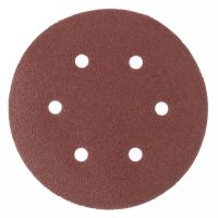 Круг абразивный на ворсовой подложке под "липучку", перфорированный, P 500, 150 мм, 5 шт Matrix
