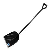 Лопата для уборки снега пластиковая, 385 х 410 х 1350 мм, алюминиевый черенок, Сибртех