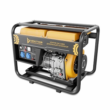 Дизельный генератор Vektor DG-5000 купить в Москве с доставкой по всей России | ProtosMarket.ru