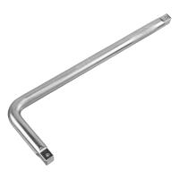 Вороток Г-образный, 450*150 мм, квадрат 3/4", CrV, матовый хром Denzel купить в Москве с доставкой по всей России | ProtosMarket.ru