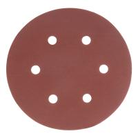 Круг абразивный на ворсовой подложке под "липучку", перфорированный, P 600, 150 мм, 5 шт Matrix
