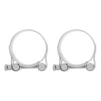 Хомуты металлические, силовые 48-51 мм, ширина 22 мм, шарнирный, W1, 2 шт Сибртех