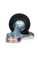 Колесо поворотное резина SCb 55 125 мм с тормозом (N) купить в Москве с доставкой по всей России | ProtosMarket.ru