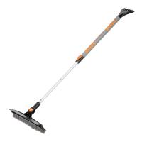 Щетка-сметка для снега со скребком телескопическая 900-1300 мм Stels