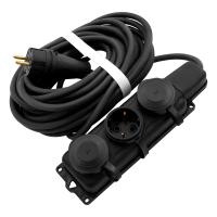 Удлинитель силовой 10 м, 16 А, тип УХз16, 3 x 1.5 мм, Сибртех