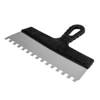 Шпатель из нержавеющей стали, 300 мм, зуб 10 х 10 мм, пластмассовая ручка Sparta купить в Москве с доставкой по всей России | ProtosMarket.ru