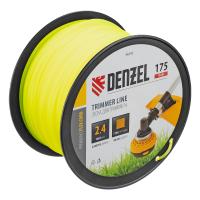 Леска для триммера квадрат, 2,4мм х 175м, на DIN катушке FLEX CORD Denzel