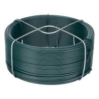 Проволока с ПВХ покрытием, зеленая 1.2 мм, длина 50 м Сибртех