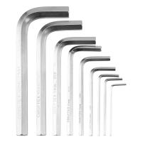 Набор ключей имбусовых HEX, 2-12 мм, 45x, закаленные, 9 шт, короткие, никель Сибртех купить в Москве с доставкой по всей России | ProtosMarket.ru