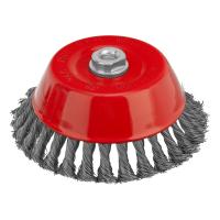 Щетка для УШМ, 150 мм, М14, "чашка", крученая проволока 0.5 мм Matrix