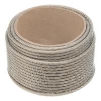 Трос металлополимерный прозрачный ПР-6.0, толщина 6.0 мм, моток 20 метров Сибртех