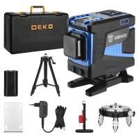 Уровень лазерный самовыравнивающийся профессиональный в кейсе DEKO LL12-HVR PREMIUM со штативом 1 м