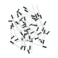 Заклепки 4.0 х 10 мм RAL 6005, темно-зеленые, 50 шт Matrix