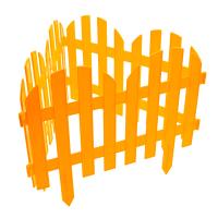 Забор декоративный "Романтика", 28 х 300 см, желтый, Palisad