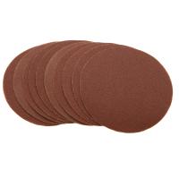 Круг абразивный на ворсовой подложке под "липучку", P 100, 125 мм, 10 шт Matrix