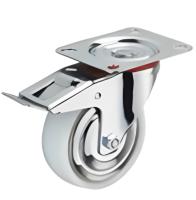 Колесо поворотное полипропилен SRCnb 55 125 мм с тормозом (F) купить в Москве с доставкой по всей России | ProtosMarket.ru