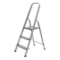Стремянка, 3 ступени, алюминиевая, Сибртех