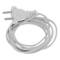 Шнур электрический соединительный, для настольной лампы, 1.7 м, 120 Вт, белый, тип V-1 Сибртех