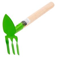 Мотыжка комбинированная, 60 х 380 мм, стальная, деревянная рукоятка, Агроном, Сибртех