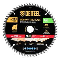 Пильный диск по дереву ф235 х 30 мм, 60 зубьев Denzel