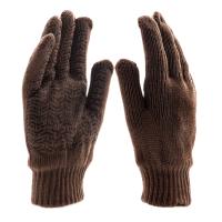 Перчатки трикотажные, двойные, полушерстяные, с ПВХ покрытием, Сибртех