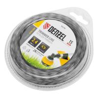 Леска для триммера двухкомпонентная эллипс 2,4мм х 15м, блистер EXTRA CORD,  Denzel