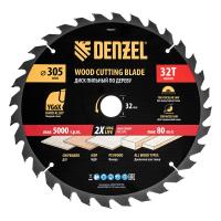 Пильный диск по дереву ф305 х 32 мм, 32 зубьев Denzel