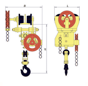 Таль ручная червячная передвижная ТРЧП 5,0 т 6 м купить в Москве с доставкой по всей России | ProtosMarket.ru