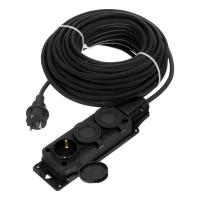 Удлинитель-шнур силовой Top Series, КГТТ, 20м, 3 розетки, 3 x 2,5 мм Denzel