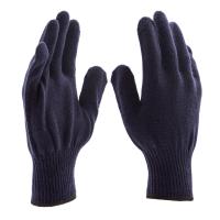 Перчатки трикотажные, акрил, синий, оверлок Сибртех