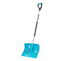 Лопата-скрепер для уборки снега, полипропилен, 460х320х1300 мм, алюминиевый черенок, ПВХ, LUXE// Palisad