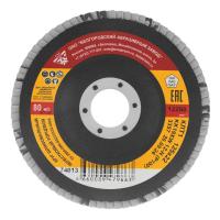 Круг лепестковый торцевой КЛТ-1, зернистость P 100(12Н) 125 х 22.2 мм, "БАЗ"