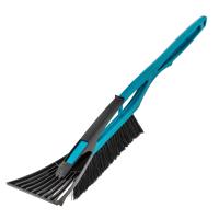 Щетка-сметка для снега со скребком 530 мм, бирюзовая Sparta