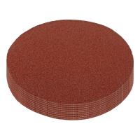 Круг абразивный на ворсовой подложке под "липучку", P 80, 125 мм, 10 шт Matrix