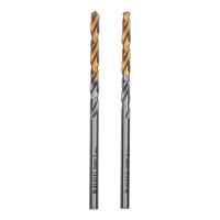 Сверло спиральное по металлу 3 x 60 мм, Р6М5, Golden Tip , 2шт. Denzel