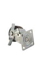 Колесо большегрузное поворотное SCdb 42 100 мм обрезиненное с тормозом (N) купить в Москве с доставкой по всей России | ProtosMarket.ru