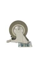 Колесо аппаратное поворотное SCgb 42 100 мм с тормозом (F) купить в Москве с доставкой по всей России | ProtosMarket.ru