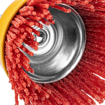 Щетка для дрели, 65 мм, Чашка, со шпилькой, нейлоновая щетина Denzel купить в Москве с доставкой по всей России | ProtosMarket.ru