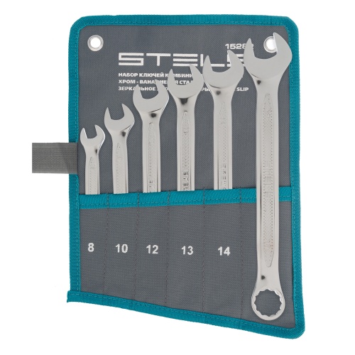 Набор ключей комбинированных 6 шт, 8-17 мм,  антислип Stels купить в Москве с доставкой по всей России | ProtosMarket.ru