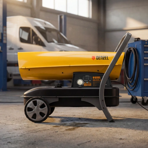 Дизельная тепловая пушка DHG-45i, 45 кВт, 1000 м3/ч, прямой нагрев, электронный термостат Denzel купить в Москве с доставкой по всей России | ProtosMarket.ru