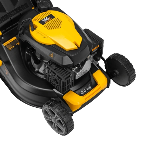 Газонокосилка бензиновая GLD-460, 146 куб.см, ширина 46 см, ручная, 7 уровней, травосборник 50 л Denzel купить в Москве с доставкой по всей России | ProtosMarket.ru