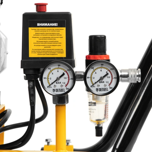Компрессор безмасляный, малошумный DLS 1800/100,1800 Вт, 3x600, 100 л, 345 л/мин Denzel купить в Москве с доставкой по всей России | ProtosMarket.ru