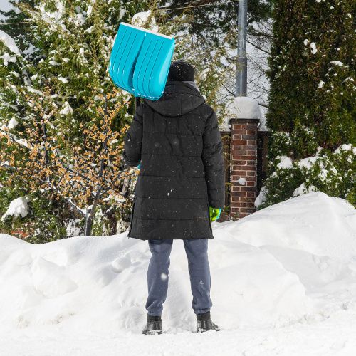 Лопата для уборки снега, полипропилен, 450х450х1355 мм, алюминиевый черенок, усиленная, LUXE Palisad купить в Москве с доставкой по всей России | ProtosMarket.ru