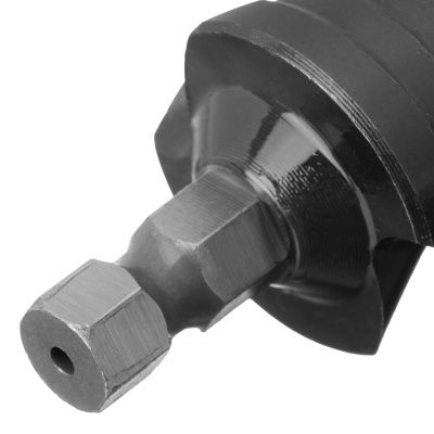 Сверло ступенчатое, 4-6-8-10-12-14-16-18-20-22-24-26-28-30-32 мм, Р6М5, 6-гр. хвостовик Denzel купить в Москве с доставкой по всей России | ProtosMarket.ru