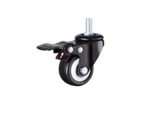 Колесо мебельное поворотное SCZTB 25 50 мм с болтом и тормозом купить в Москве с доставкой по всей России | ProtosMarket.ru