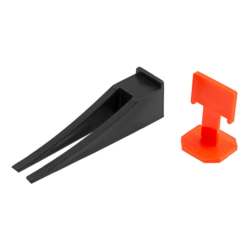 Система выравнивания плитки СВП - комплект: зажим + клин 250/250 шт Сибртех купить в Москве с доставкой по всей России | ProtosMarket.ru