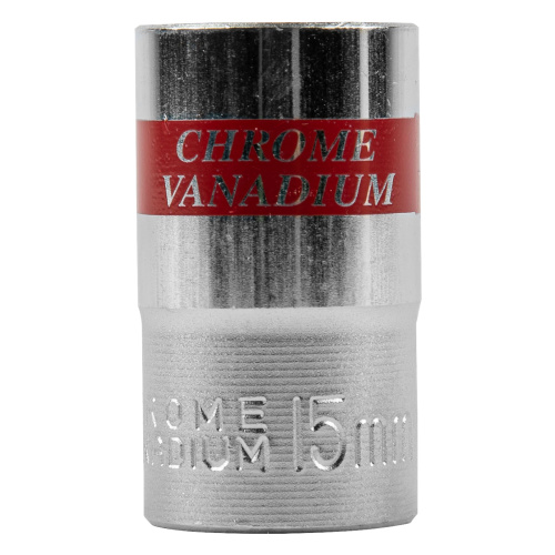 Головка торцевая, 15 мм, шестигранная, CrV, под квадрат 1/2, хромированная Matrix купить в Москве с доставкой по всей России | ProtosMarket.ru