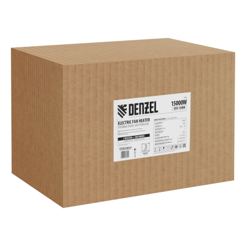 Тепловая пушка SFH-15000, 400 В, 1600 м3/ч, вентилятор 3 режима, 9000/15000 Вт Denzel купить в Москве с доставкой по всей России | ProtosMarket.ru